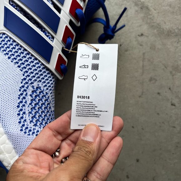 Adidas UltraBoost 1.0 'White Royal Blue Red' IH3018 Men's 17 USA RARE SIZE - Picture 7 of 7